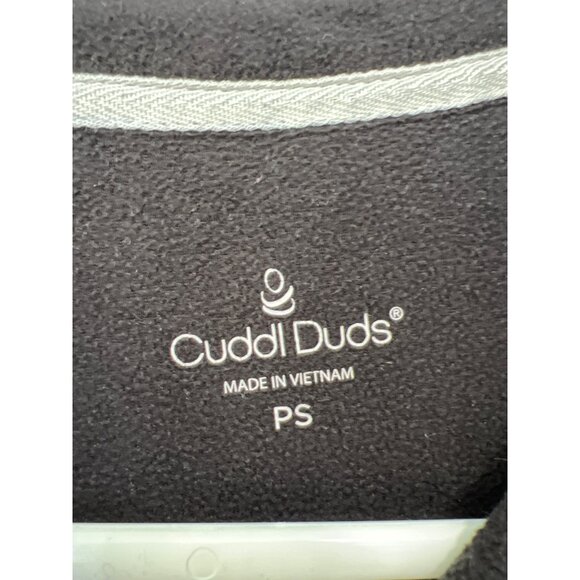 Cuddl Duds Petite Fleecewear with Stretch Notch Collar PJ Set Size Small Black - Picture 4 of 8